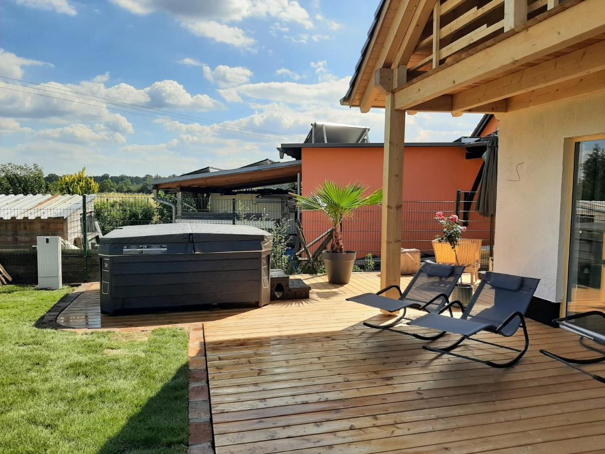 Landliebe, Ferienhaus, 3 Schlafzimmer Mit Sauna Und Outdoor Whirlpool Geierswalde Exteriér fotografie